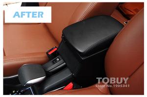 Carest scatola bracciolo centrale per veicoli in pelle speciale di alta qualità, scatola di immagazzinaggio refit per copertura adesivi per auto <span class=keywords><strong>Peugeot</strong></span> 2008 - Product Image 6