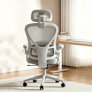 <span class=keywords><strong>Chaise</strong></span> <span class=keywords><strong>de</strong></span> <span class=keywords><strong>bureau</strong></span> ergonomique en maille à dossier haut, pivotante et réglable, avec accoudoirs 3D et support lombaire pour le <span class=keywords><strong>bureau</strong></span> à domicile - Product Image 1