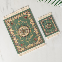 Sous-verre de style tapis persan personnalisé, disponible en super grand, petit et mini, pour tasses et thé