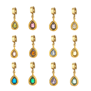 Cá Nhân Hoán Đổi Cho Nhau Mặt Dây Chuyền Đầy Màu Sắc Hạt Nghệ Thuật Cây Cọ Lớp Vòng Cổ Không Thấm Nước Vàng Thép Không Gỉ Đồ Trang Sức - Product Image 5