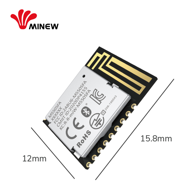 Nordic nRF52832 PCB Antenna Ble 5.0 Compact Bluetooth Chip Module with Full Certification