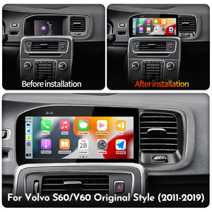 Autoradio GPS multimédia STWEI Android 14 Carplay pour <span class=keywords><strong>Volvo</strong></span> S60 <span class=keywords><strong>V60</strong></span> 2011-2019, unité principale stéréo, écran de style original - Product Image 3