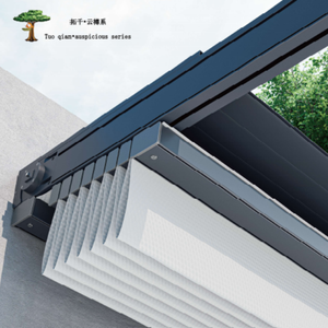 Pérgola <span class=keywords><strong>de</strong></span> Aluminio Innovadora con Brazos Plegables, Operación con Doble Motor, Control Remoto <span class=keywords><strong>y</strong></span> Cerramiento Lateral Opcional - Product Image 3