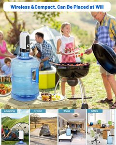 Offre Spéciale – Distributeur d'eau portable 1200 mA pour bouteilles de 5 gallons, pompe à eau automatique rechargeable par USB - Product Image 3