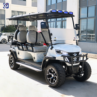 Voiturette de golf électrique haute performance 6 places, batterie lithium, tout-terrain, rehaussée, pour ferme et chasse, directement de l'usine