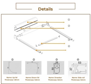 Stores de pergola en aluminium pour rideaux d'extérieur, stores motorisés à fermeture éclair, stores enrouleurs coupe-vent - Product Image 4