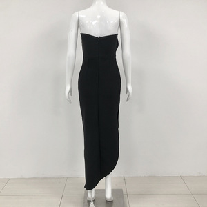 Robe de <span class=keywords><strong>soirée</strong></span> élégante pour femmes, robe longue noire moulante à fleurs, robe de <span class=keywords><strong>soirée</strong></span> à fleurs 3D, robe de <span class=keywords><strong>soirée</strong></span> pour club - Product Image 4