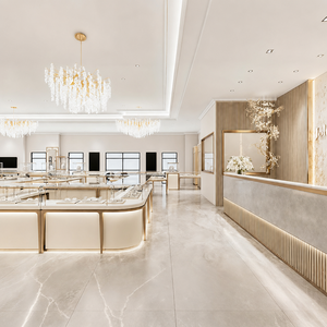 ไอเดียการตกแต่งร้านทองคำแบบทันสมัยสำหรับห้างสรรพสินค้า ปี 2026 เปิดร้านใหม่ ปรับปรุงร้านเก่า เฟอร์นิเจอร์ทันสมัยสำหรับร้านขายเครื่องประดับ - Product Image 5