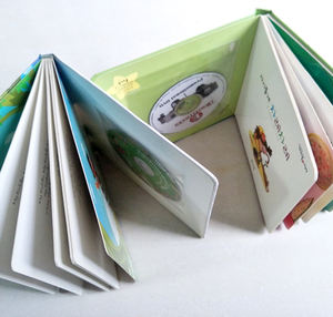 <span class=keywords><strong>Livre</strong></span> cartonné pour enfants, livres cartonnés, impression, coller un <span class=keywords><strong>CD</strong></span> dans une pochette adhésive sur la couverture avant intérieure du <span class=keywords><strong>livre</strong></span> - Product Image 4