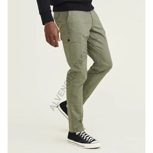 Pantalones Cargo Casuales Rectos para Hombre, con Bolsillos Laterales, 100% Algodón, Servicio OEM y Venta al Por Mayor - Product Image 5