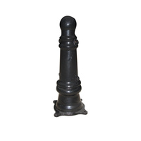 Bolardo de seguridad vial de Metal comercial para exteriores, cadena de multitudes de hierro fundido, barrera de tráfico para pavimento de carretera, Control de tráfico en carretera