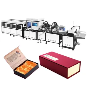 High speed automatic opening box lock folding forming machine automatic gift box making machine folded box making machine