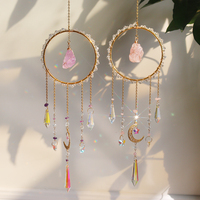 Atrapasoles de Cristal Natural Hechos a Mano, Diseño Feng Shui, Colgante para Ventana con Intención Positiva, Decora tu Espacio, Halloween, Navidad