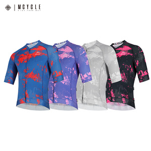 Maillot <span class=keywords><strong>de</strong></span> <span class=keywords><strong>Ciclismo</strong></span> <span class=keywords><strong>de</strong></span> Manga Corta con Estampado Mcycle, Secado Rápido, Transpirable, con Cremallera YKK, <span class=keywords><strong>Ropa</strong></span> <span class=keywords><strong>de</strong></span> <span class=keywords><strong>Ciclismo</strong></span> <span class=keywords><strong>de</strong></span> <span class=keywords><strong>Montaña</strong></span>, 0EM/ODM - Product Image 3