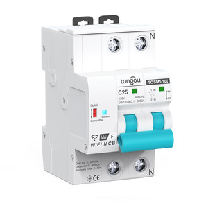 Interruptor de Circuito Inteligente WiFi Tuya 2P, Interruptor de Control Remoto Inalámbrico con Protección Contra Sobretensión y Baja Tensión M313 - Product Image 4