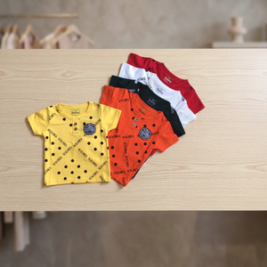 T-shirts d'été en coton doux pour enfants, haut à manches courtes, simples, pour garçons et filles, collection - Product Image 3