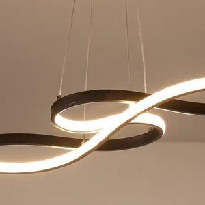 Led Pendant <b>Light</b> Round Shape Remote Control Single Head Chandelier For Living Room <b>Dining</b> Room Bedroom Home Lighting - Product Image 4