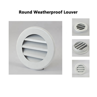 Grilles de ventilation en aluminium argentées étanches au design moderne Jointair pour systèmes CVC, avec grille anti-oiseaux, modèle RWL-B