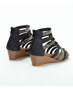 Xuanhui al por Mayor: <span class=keywords><strong>Sandalias</strong></span> de Cuña <span class=keywords><strong>Romanas</strong></span> de Gladiador Altas y Elegantes con Cremallera, Transpirables, para Verano – Nueva Llegada para Mujer - Product Image 6