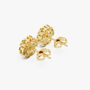 Pendientes de Diamantes Elegantes con Diseño de Flor, los Más Vendidos, para Mujer, con Piedras Brillantes, para Uso Diario y de Fiesta, Disponibles para la Venta - Product Image 3