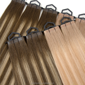 Wholesale Full Pu Skin Weft Russian Human Hair Tape Hair <b>Extension</b> Inject Invisible Skin Weft Tape in Human Hair <b>Extensions</b> - Product Image 5