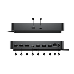 <span class=keywords><strong>Station</strong></span> d'accueil universelle WD25Z pour Dell, dernière version, avec adaptateur 180W USB-C ou USB-A - Product Image 4