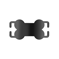 Collier pour animaux de compagnie en acier inoxydable multicolore à glissière en acier inoxydable