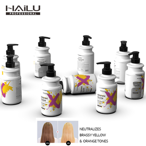 Shampooing Professionnel HaiLu pour Salon, Élimine les Reflets Jaunes, Flacon Violet pour <span class=keywords><strong>Cheveux</strong></span> et Après-Shampooing Tonifiant Blond 500 ml, Vente en Gros, Élimine les Reflets Jaunes - Product Image 2