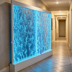 Mur d'eau à bulles LED personnalisé, fontaine d'intérieur pour la décoration de restaurants et de bureaux - Product Image 5