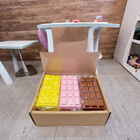 NOUVEAU Jouet anti-stress en PU souple et collant en forme de barre de chocolat, non viral sur TikTok, cadeau pour enfants et adultes, améliore l'humeur et favorise la thérapie