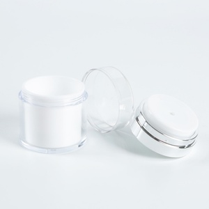 Envase de Crema de Doble Capa con Vacío y Emulsión Acrílica, con Tapa de Plástico, 15g 30g 50g, Envase Cosmético para Cremas Faciales y para Ojos - Product Image 3