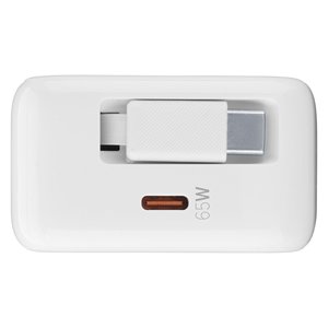 Caricabatterie USB <b>Type</b>-<b>C</b> RETRACTABLE 65W GaN White ACHROLLUSBCGAN65WW - Product Image 4