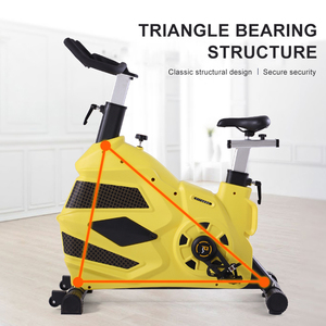 Bicicleta de Spinning Comercial Profesional para Interiores con Volante de Inercia de 18 kg, Versión Mejorada, Asiento Fijo - Product Image 4