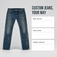 Jeans baggy pour hommes SOONREE, denim streetwear, jeans droits déchirés, jeans pour hommes Y2K, bleu délavé, vintage, OEM personnalisé, haute qualité