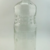 Bouteille de sirop en verre transparent Linlang Shanghai personnalisée de 800 ml avec bouchon à vis et impression sérigraphique pour sirop contre la toux à usage pharmaceutique