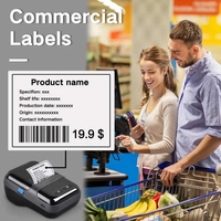 Printer Label Perhiasan Profesional Portabel Pembuat Stiker Thermal Nirkabel Printer Label Harga untuk Toko Perhiasan dan Pakaian