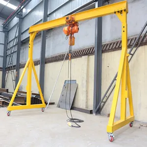 Mini Mobile Gantry Crane Warehouse Dock Workshop Handling Equipment