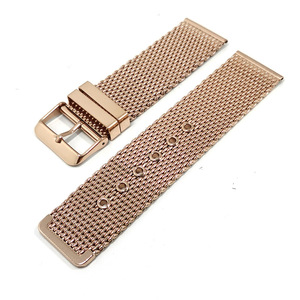 18 20 22 <span class=keywords><strong>24mm</strong></span> pin hebilla malla milanesa correa de reloj de acero inoxidable correa de reloj - Product Image 4