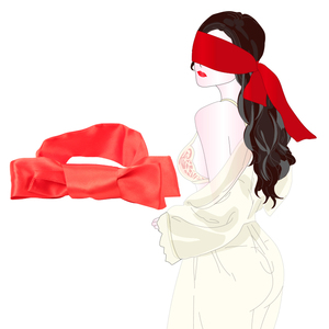 Masque pour les yeux en satin doux SM pour couples, jeu de rôle, bondage, bandeau pour les yeux, masques de sommeil confortables - Utilisation sexuelle vaginale - Product Image 4