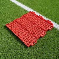 Dalles de sol suspendues antidérapantes en PP, ASF-P1, dalles modulaires hexagonales pour sols sportifs extérieurs, pour les aires de jeux des écoles maternelles