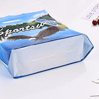 Sacs de marchandises en plastique personnalisés avec logo imprimé, poignée perforée, épais et réutilisable, pour magasin de vêtements