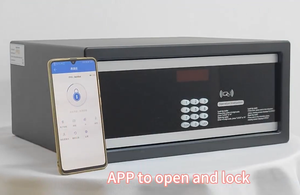 Caja Fuerte Inteligente con Aplicación TTLock, 4 Métodos de Desbloqueo (Aplicación+Contraseña+Tarjeta+Llave), Totalmente de Acero, Caja de Seguridad para Hotel, Oficina, Apartamento - Product Image 5