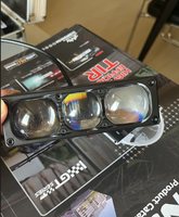 4x4 Offroad Focus 3-Augen-LED-Kühlergrilllicht 95W Wasserdicht Einfach zu installierende Auto-Zusatz lampe für Nacht-Offroad-Sichtbarkeit
