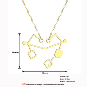 Colgante de corazón seguro barato de acero inoxidable <span class=keywords><strong>Sheila</strong></span> en Europa y América Cutra collar joyería - Product Image 6