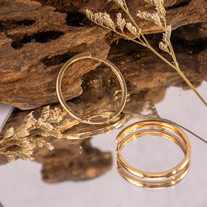 Pendientes de Aro Bohemia de Aleación de Cobre con Baño de Oro de 18k al por Mayor para Mujer - Product Image 2