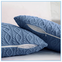 Soft Cosy Decorative Cable Knit Überwurf decke und Kissen Set Überwurf decke Set Gestrickte Überwurf decke Kissen bezüge
