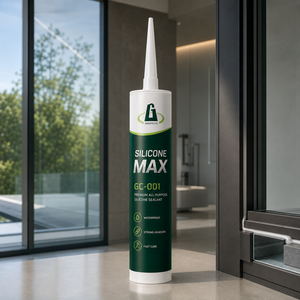 Sellador de Silicona Acética de Curado Rápido <span class=keywords><strong>GREENCITY</strong></span>, Adhesivo Impermeable para Vidrio, para Ventanas, Puertas, Baños y Cocinas, Fábrica OEM - Product Image 1