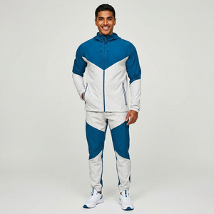 Customized Lightweight Windbreaker Mountain Waterproof <b>Jacket</b> Color Block With Reflective Zipper Pocket <b>Men</b> <b>Jacket</b> - Product Image 1