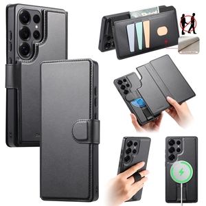 Funda Magnética 2 en 1 Inalámbrica para Teléfono Samsung S24/S25 Edge/S26, Funda Tipo Cartera a Prueba de Golpes para <span class=keywords><strong>iPhone</strong></span> 16E/17 Air/15 - Product Image 4