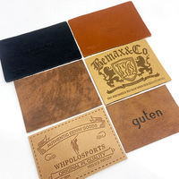 Étiquettes et étiquettes de vêtements personnalisées en cuir véritable avec logo en relief pour sacs et chaussures